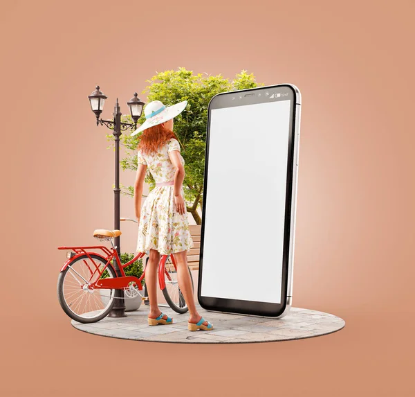 Application inhabituelle de téléphone intelligent illustration 3d — Photo