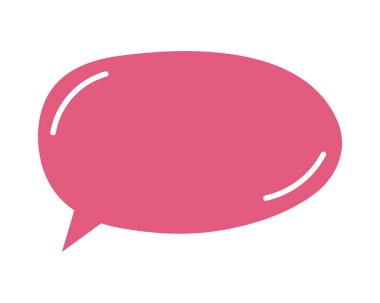 Elle çizilmiş şirin kırmızı konuşma balonu şekli. Diyalog balonu, mesaj kutusu, sohbet bulutu, alıntı çerçevesi, mesaj etiketi, beyaz arkaplanda izole edilmiş soru etiketi. Vektör düz resimleme.