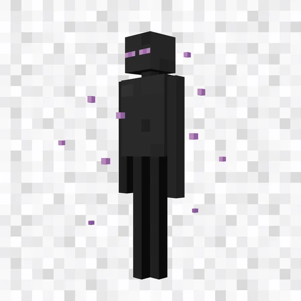 pixel block man, Minecraft Skin