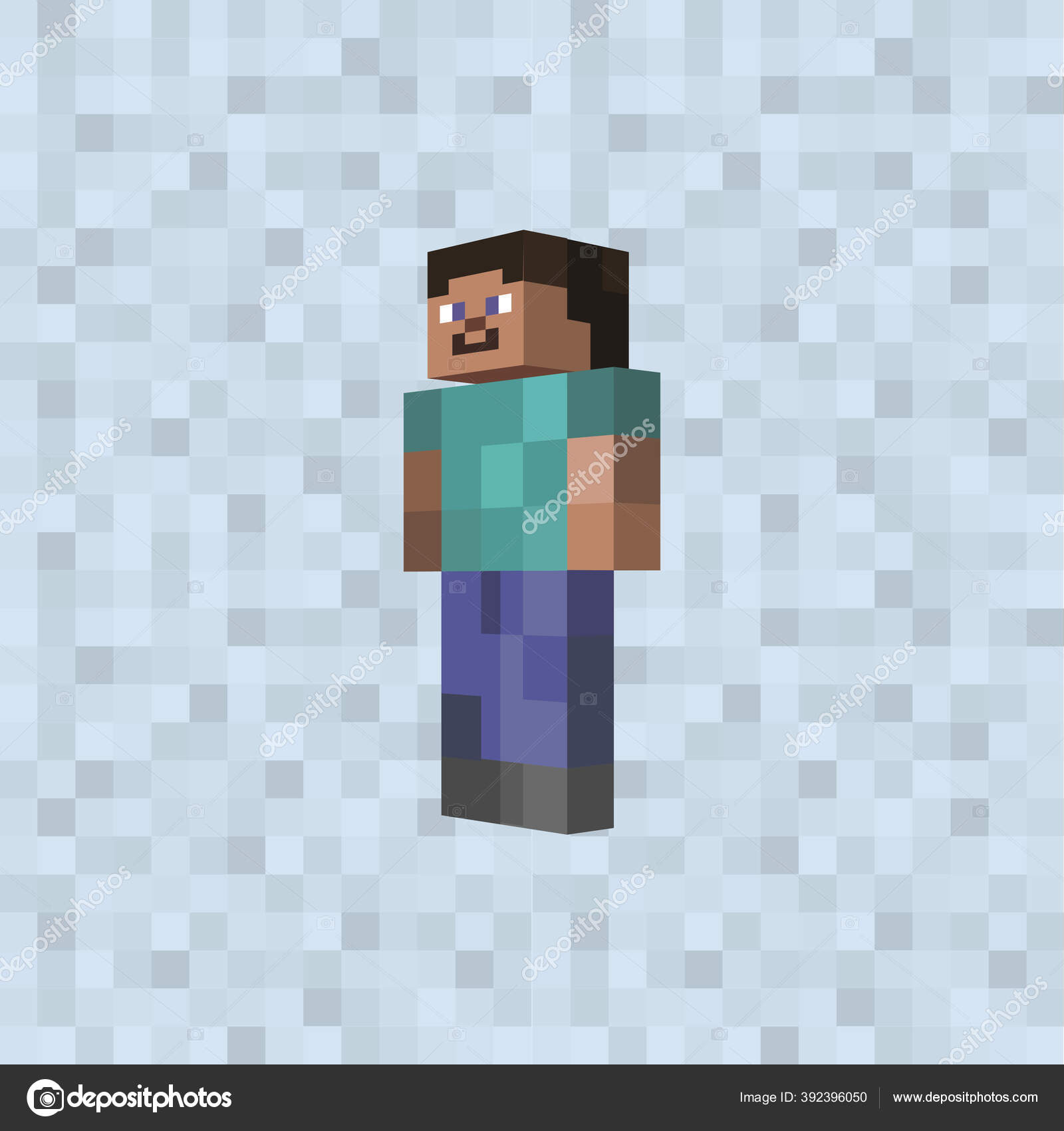 Minecraft Стива Джобса Чипирует Разрядные Игровые Элементы Веб.