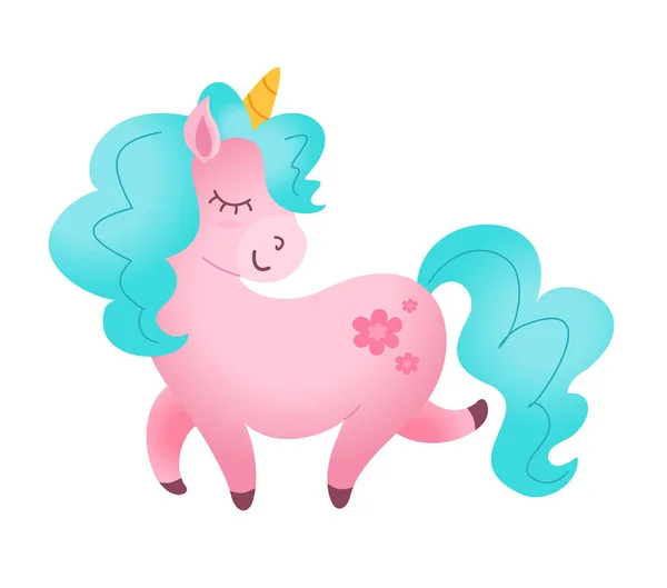 Prancing Belle Licorne Illustration Vectorielle — Image vectorielle