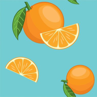 Portakal desen. Vektör sorunsuz doku.