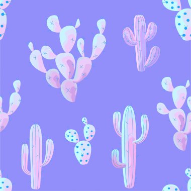 Kaktüs deseni. vektörsüz doku.