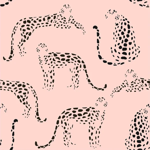 Abstrakta Leopardmönster Vector Smidig Konsistens Trendiga Illustration — Stock vektor