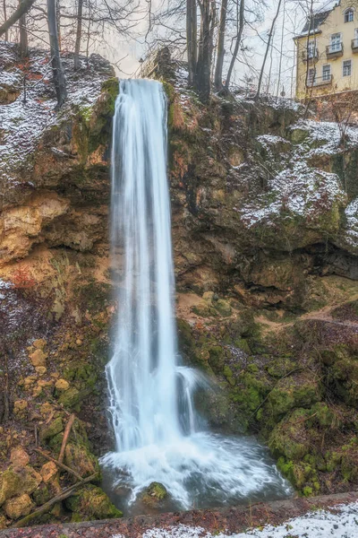 Hungary\'s highest Waterfall at Lillafured, Miskolc Hungary.