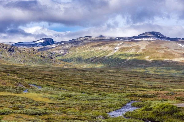 Krajobraz Parku Narodowym Jotunheimen Norwegia — Zdjęcie stockowe