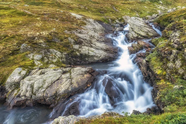Pequeno Riacho Parque Nacional Jotunheimen Noruega — Fotografia de Stock