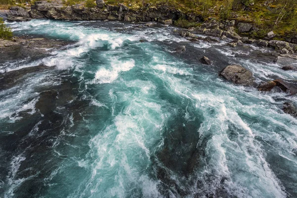 Pequeno Rio Perto Lago Gjende Jotunheimen Nationalpark Noruega — Fotografia de Stock