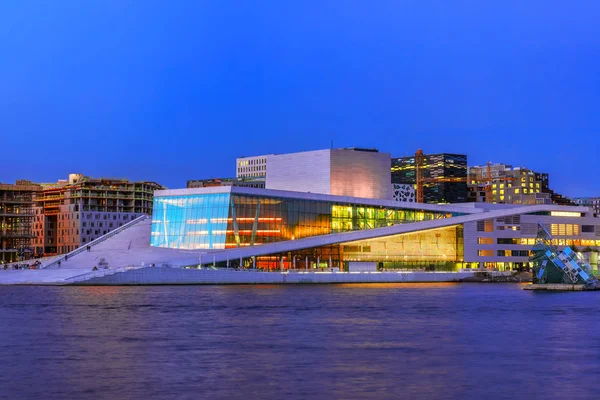 Oslos Operahus Norska Operahuset Den Hem Den Norske Opera Och — Stockfoto