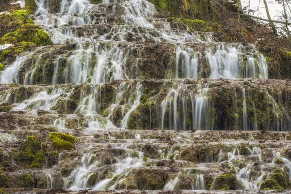 Водопад Вейл Долине Салайка Рядом Силвасварадом Венгрия — стоковое фото