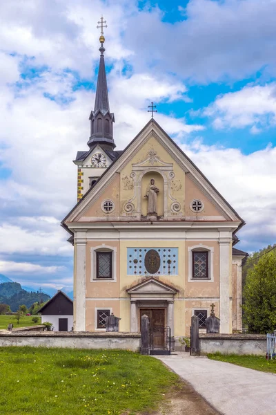 Church Bohinjska Bela Slovenia — Stock Photo, Image