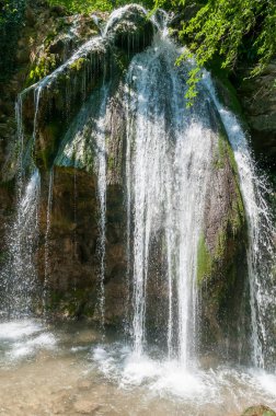 Djur-Djur şelale, Khapkhalskiy Kanyon, Kırım Cumhuriyeti yaz