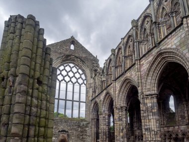 Holyrood Abbey Edinburgh Birleşik Krallık'taki kalıntıları.