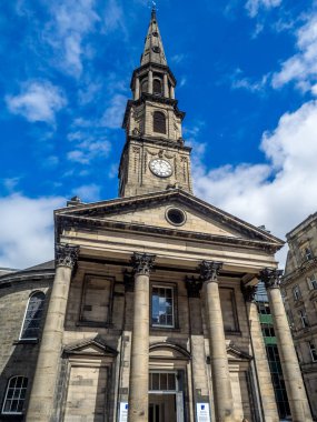 Cephe yeni şehir Edinburgh, İskoçya'da eski St Andrew's ve St. George'un Batı Kilisesi