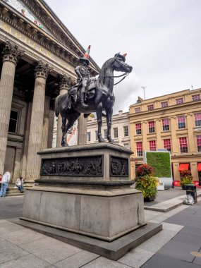 Glasgow İskoçya - 20 Temmuz: Modern Sanat üzerinde 20 Temmuz 2017 Glasgow, İskoçya'da Glasgow Galerisi. Modern Sanat Galerisi Glasgow, İskoçya'da çağdaş sanatının ana Galeri olduğunu.