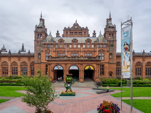 Glasgow Scotland Julho Fachada Exterior Kelvingrove Art Gallery Museum Glasgow — Fotografia de Stock