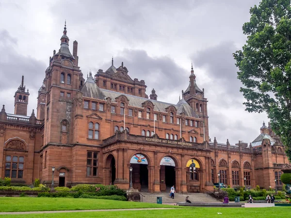 Glasgow Scotland Juillet Façade Extérieure Kelvingrove Art Gallery Museum Glasgow — Photo