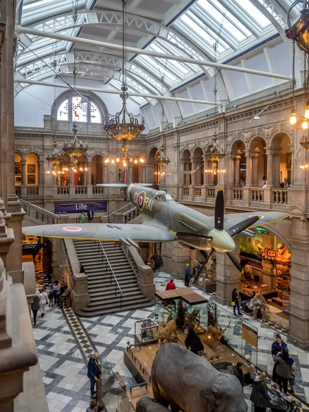 Glasgow Scotland Julio Interior Kelvingrove Art Gallery Museum Glasgow Escocia — Foto de Stock