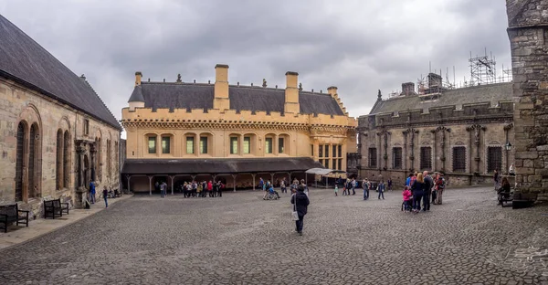 Stirling Schotland Juli Binnenplaats Panorama Stirling Castle Juli 2017 Bij — Stockfoto