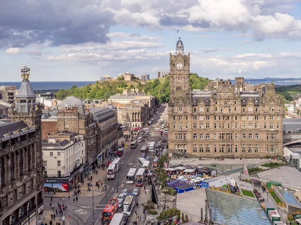 Edinburgh Scotland Июля View Edinburgh Balmoral Hotel July 2017 Edinburgh — стоковое фото