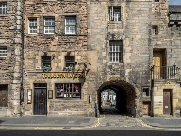 Edinburgh Skotsko Července Tolbooth Hostinec Royal Mile Července 2017 Skotském — Stock fotografie