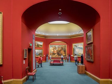 Edinburgh, İskoçya - 30 Temmuz: Scottish National Gallery içinde üzerinde 30 Temmuz 2017 Edinburgh İskoçya'da. Scottish National Gallery Avrupa sanatının bulunmaktadir.