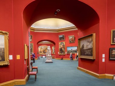 Edinburgh, İskoçya - 30 Temmuz: Scottish National Gallery içinde üzerinde 30 Temmuz 2017 Edinburgh İskoçya'da. Scottish National Gallery Avrupa sanatının bulunmaktadir.