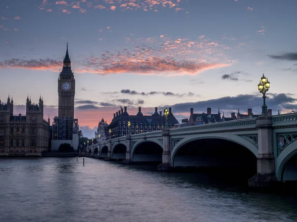 Big Ben Westminster Bridge Londýn Anglie Velká Británie — Stock fotografie