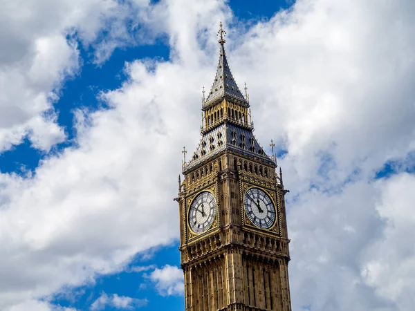 Big Ben Londýn Velká Británie Pohled Zajímavých Pamětihodností Londýna Hodinová — Stock fotografie