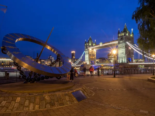 Londýn Velká Británie Aug Pohled Březích Temže Poblíž Mostu Tower — Stock fotografie