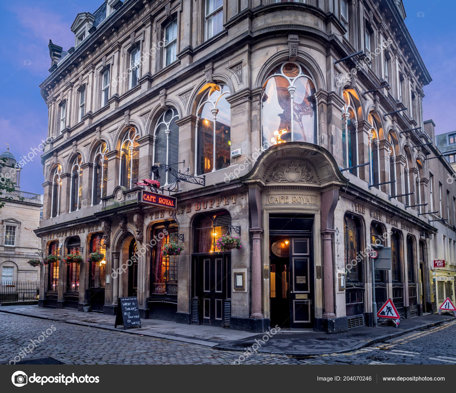 Edinburgh Scotland July Famous Royal Cafe Edinburgh's New Town July