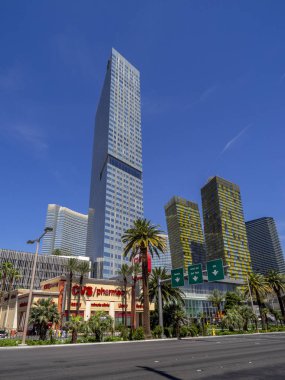 Las Vegas, Nevada / Amerika Birleşik Devletleri - 9 Haziran 2018: Mandarin Oriental Resort and Casino Las Vegas. Mandarin Oriental Resort yeni bir 5 yıldızlı Resort ve şehir merkezi bölgesinde yer alan.