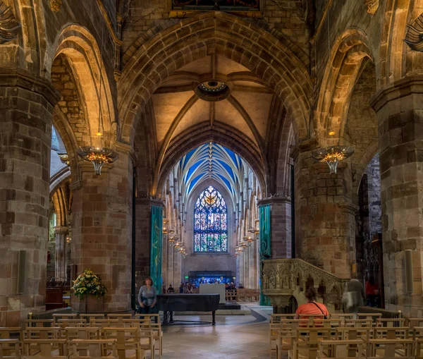 エジンバラ スコットランド 2017 日エジンバラ スコットランドのエジンバラの古い町の聖ジャイルズ大聖堂の内部 セント ジャイルズはスコットランドで最も重要な大聖堂 — ストック写真
