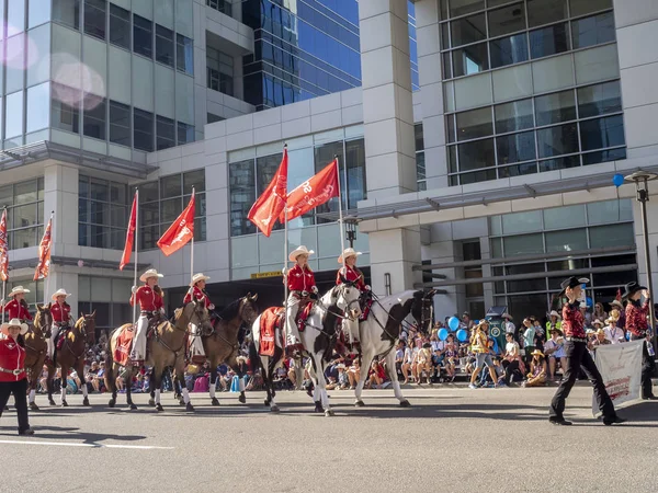 Calgary Alberta Canadá Julio 2018 Lugares Interés Participantes Famoso Desfile — Foto de Stock