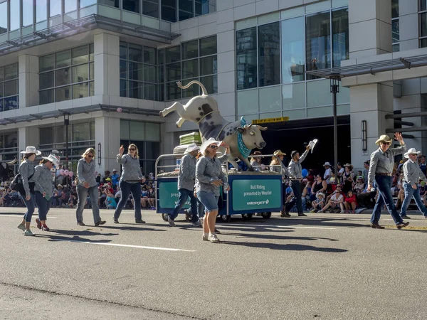 Calgary Alberta Kanada Juli 2018 Sevärdheter Och Deltagare Den Berömda — Stockfoto