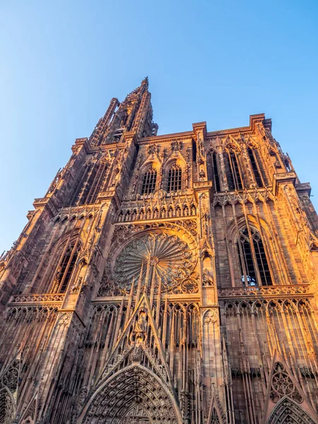 Cathedrale Notre Dame Onze Lieve Vrouwekathedraal Van Straatsburg Elzas Frankrijk — Stockfoto