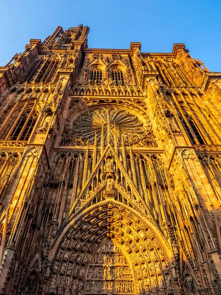 Cathedrale Notre Dame Veya Katedral Alsace Fransa Strasbourg Our Lady — Stok fotoğraf