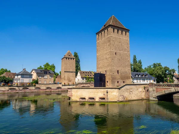 View Towers Ponts Couverts Strasbourg Strasbourg Capital Largest City Grand — Stock Photo, Image