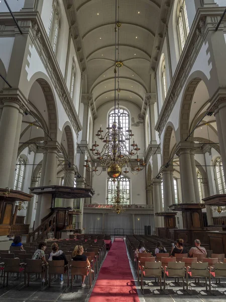 アムステルダム オランダ 2018 アムステルダムの Westerkerk のインテリア Westerkirk はアムステルダムのすべての最も顕著な教会の一つです — ストック写真