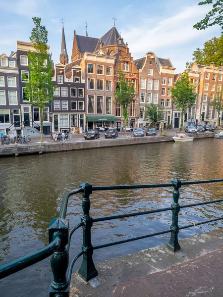 Amsterdam Julio Canales Ciudad Amsterdam Julio 2018 Amsterdam Países Bajos — Foto de Stock