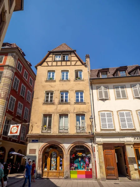 Strasbourg France Juli 2018 Schöne Gebäude Auf Dem Domplatz Von — Stockfoto