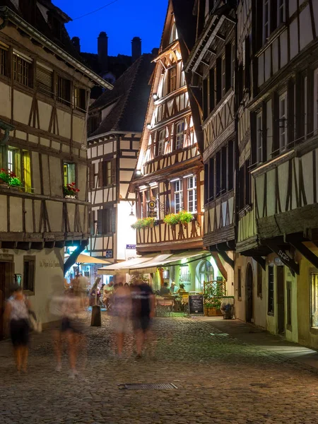 Strasbourg Franciaország Július 2018 Gyönyörű Épületek Strasbourgban Elzászi Francia Petite — Stock Fotó