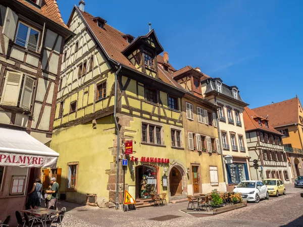 Colmar France Juli 2018 Wunderschöne Gebäude Herzen Des Mittelalterlichen Colmar — Stockfoto