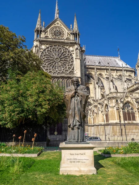 Paris France July 2018 Famous Notre Dame Paris Beautiful Summer — Stock Photo, Image