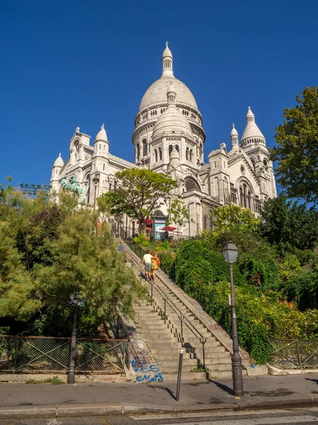 Blick Auf Die Berühmte Sacre Coeur Oder Herz Jesu Kathedrale — Stockfoto