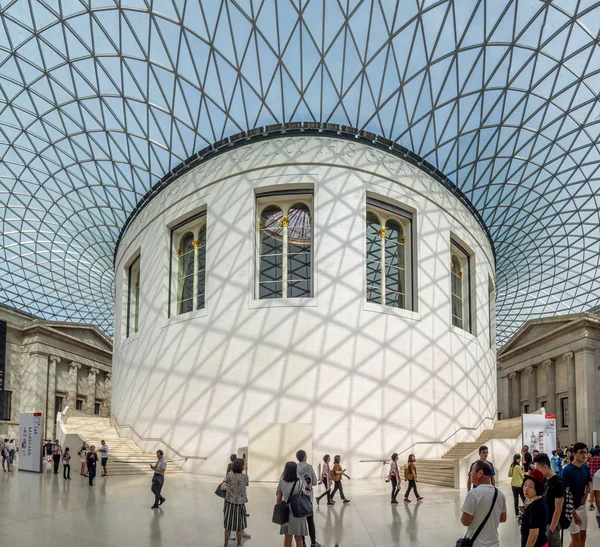 Londres Inglaterra Agosto 2018 Gran Corte Del Museo Británico Londres — Foto de Stock