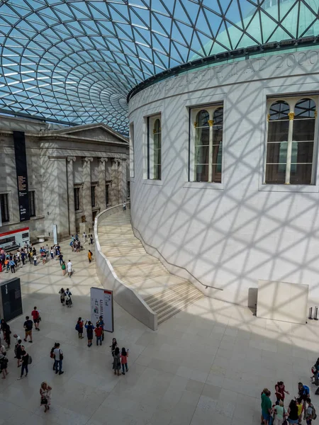 Londres Inglaterra Agosto 2018 Gran Corte Del Museo Británico Londres — Foto de Stock