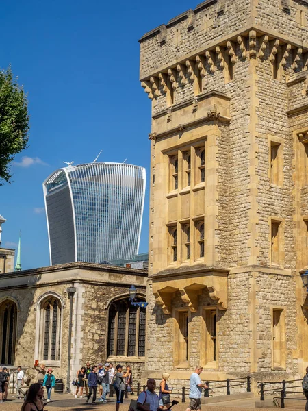 Londres Inglaterra Agosto 2018 Características Interiores Edifícios Dentro Torre Londres — Fotografia de Stock