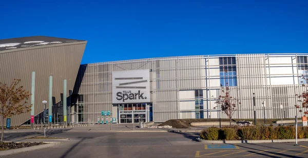 Calgary Alberta Octubre 2018 Exterior Chispa Telus Calgary Alberta Canadá — Foto de Stock