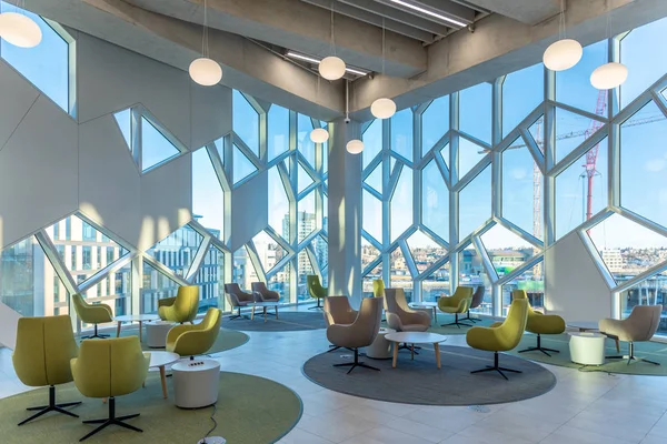 Calgary Alberta Diciembre 2018 Interior Nueva Sucursal Central Biblioteca Pública — Foto de Stock